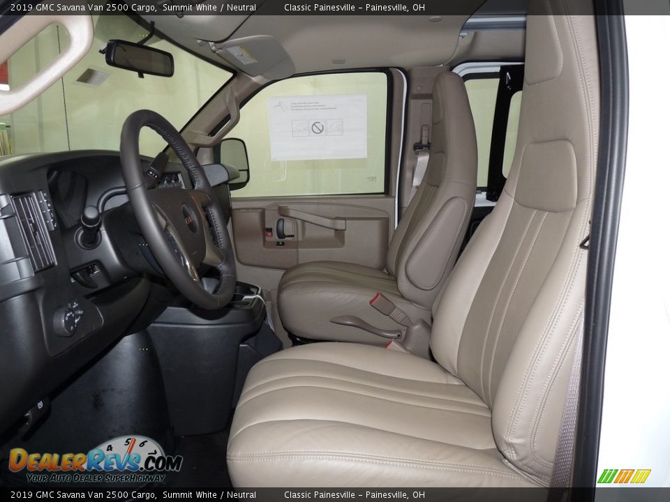 2019 GMC Savana Van 2500 Cargo Summit White / Neutral Photo #6