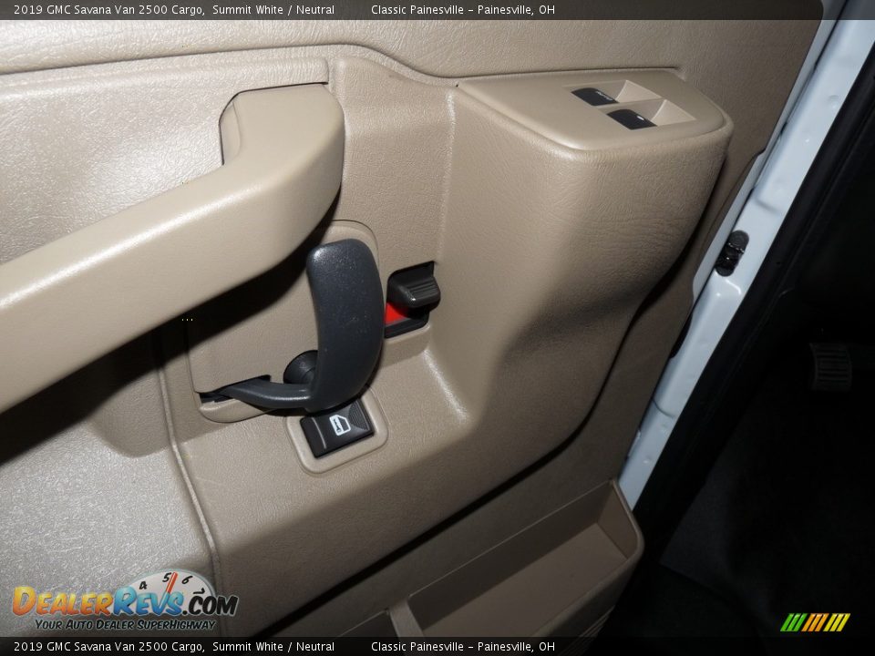 2019 GMC Savana Van 2500 Cargo Summit White / Neutral Photo #9