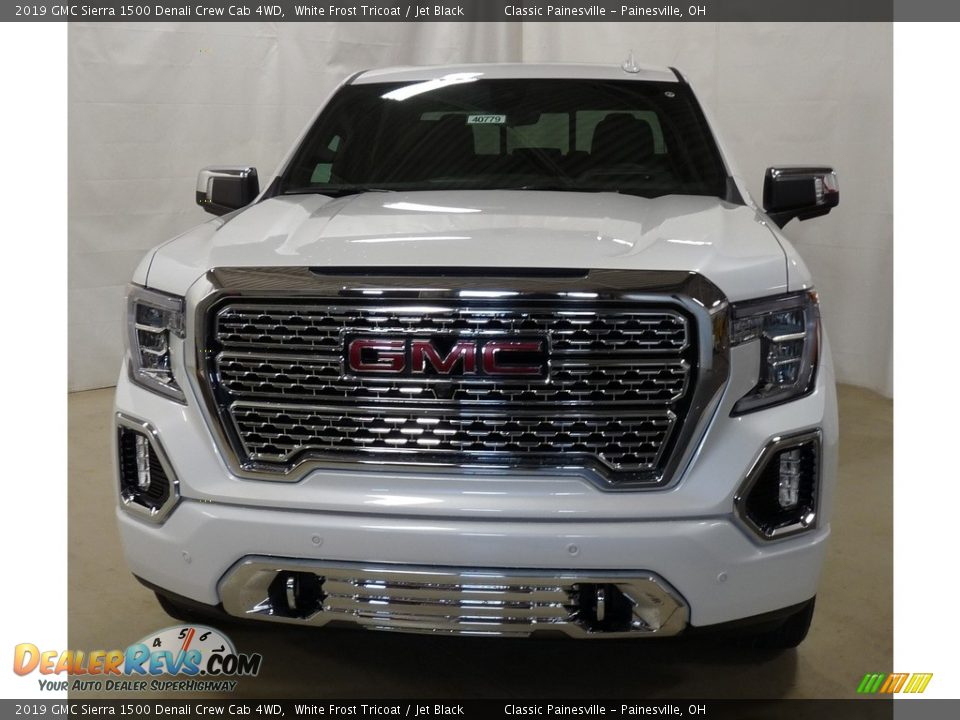2019 GMC Sierra 1500 Denali Crew Cab 4WD White Frost Tricoat / Jet Black Photo #4
