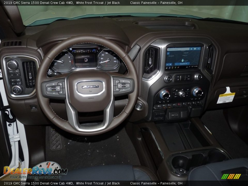 2019 GMC Sierra 1500 Denali Crew Cab 4WD White Frost Tricoat / Jet Black Photo #9