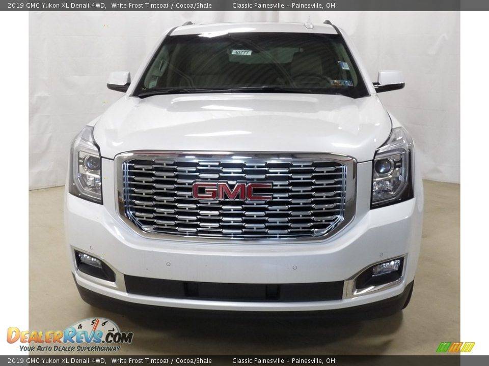 2019 GMC Yukon XL Denali 4WD White Frost Tintcoat / Cocoa/Shale Photo #4