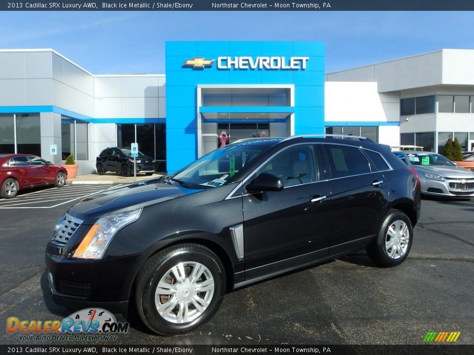 2013 Cadillac SRX Luxury AWD Black Ice Metallic / Shale/Ebony Photo #1