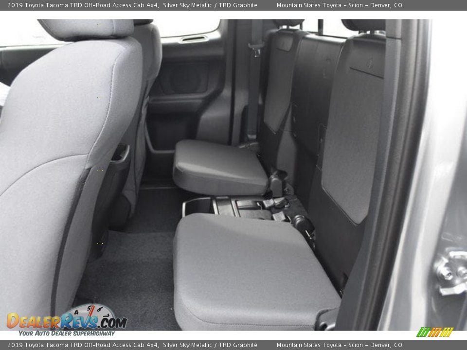 Rear Seat of 2019 Toyota Tacoma TRD Off-Road Access Cab 4x4 Photo #15