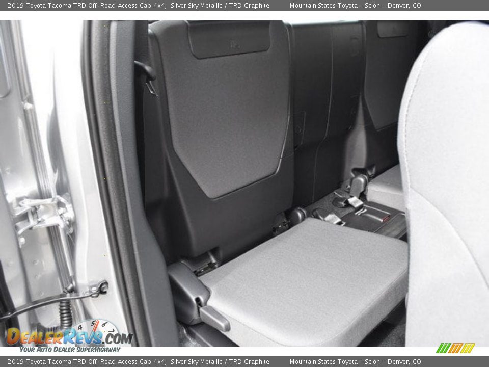 Rear Seat of 2019 Toyota Tacoma TRD Off-Road Access Cab 4x4 Photo #19