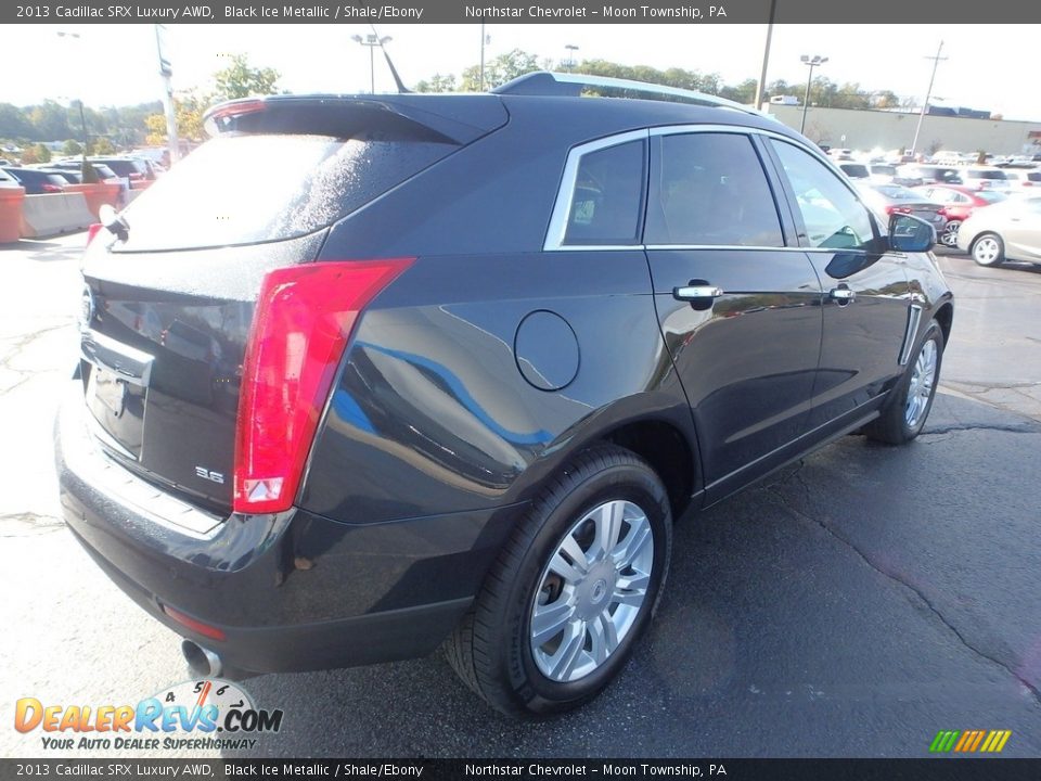 2013 Cadillac SRX Luxury AWD Black Ice Metallic / Shale/Ebony Photo #9