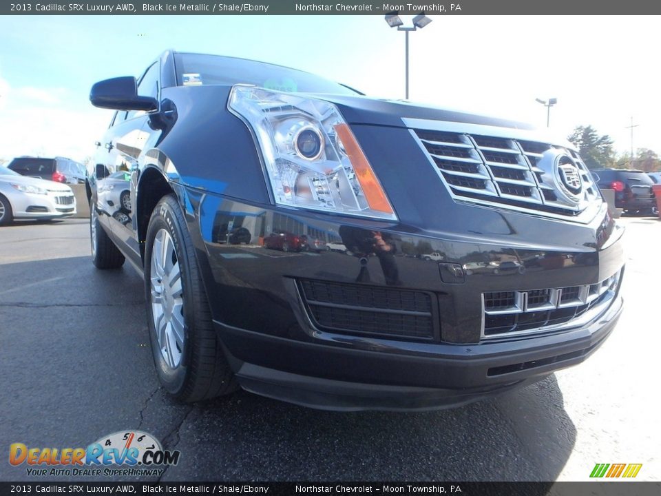2013 Cadillac SRX Luxury AWD Black Ice Metallic / Shale/Ebony Photo #12
