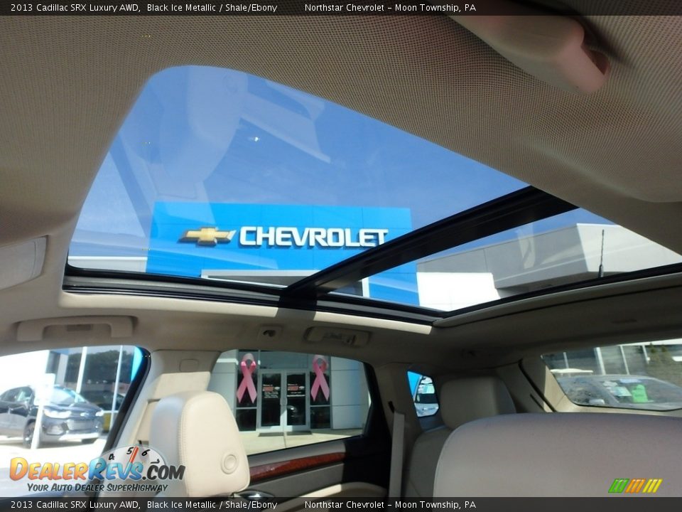 2013 Cadillac SRX Luxury AWD Black Ice Metallic / Shale/Ebony Photo #25