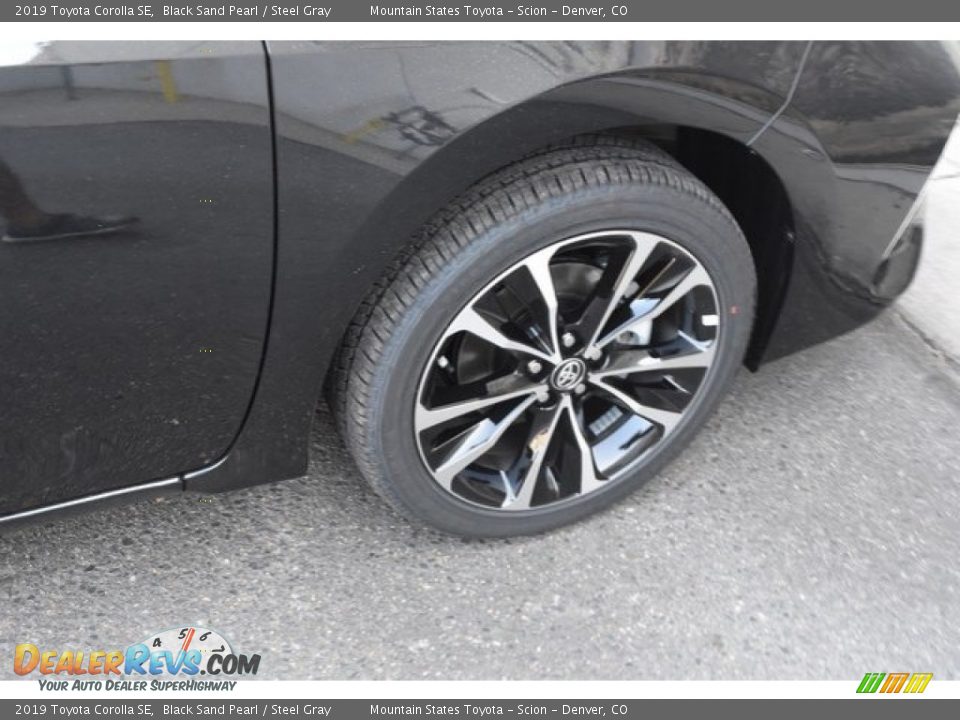 2019 Toyota Corolla SE Black Sand Pearl / Steel Gray Photo #35