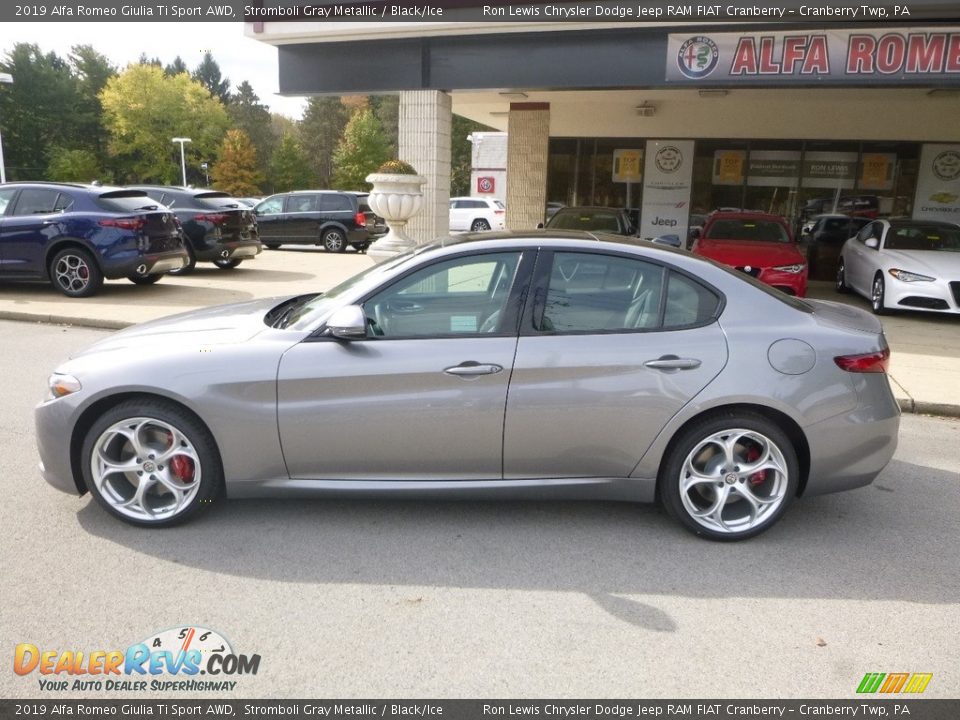 Stromboli Gray Metallic 2019 Alfa Romeo Giulia Ti Sport AWD Photo #4
