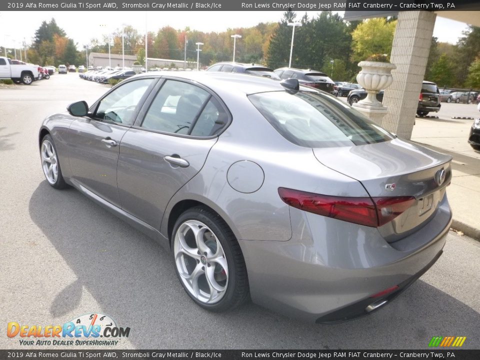 2019 Alfa Romeo Giulia Ti Sport AWD Stromboli Gray Metallic / Black/Ice Photo #5