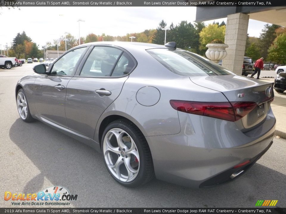 2019 Alfa Romeo Giulia Ti Sport AWD Stromboli Gray Metallic / Black/Ice Photo #6