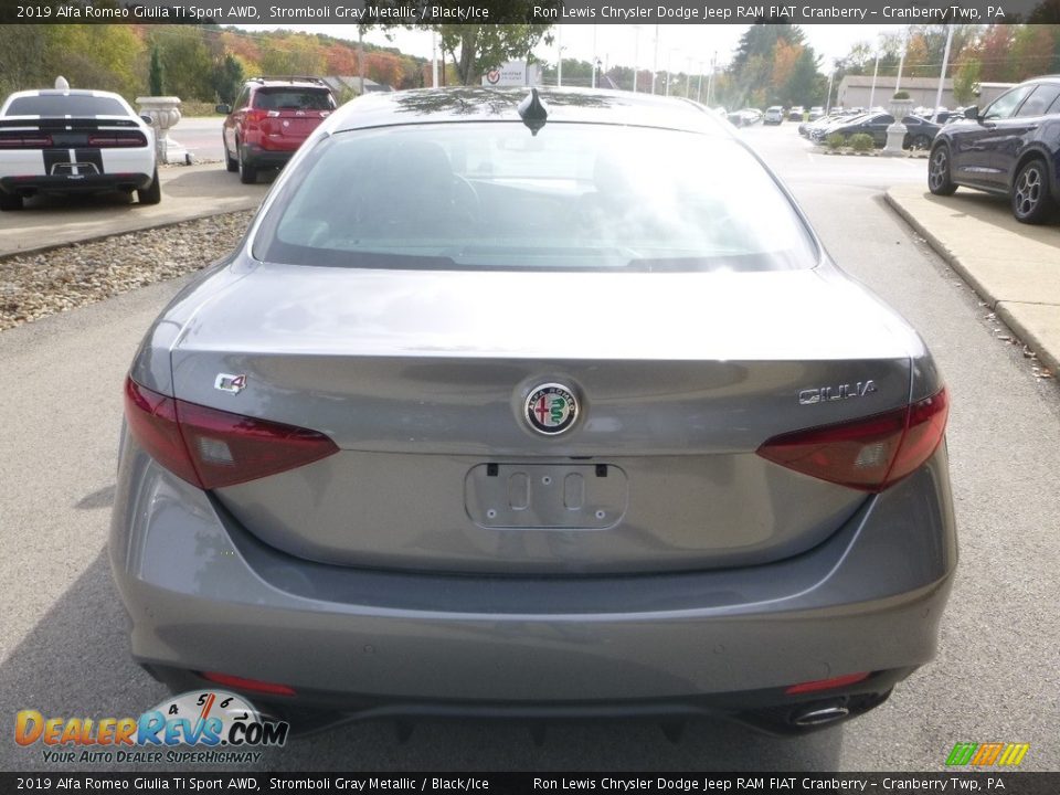 2019 Alfa Romeo Giulia Ti Sport AWD Stromboli Gray Metallic / Black/Ice Photo #7