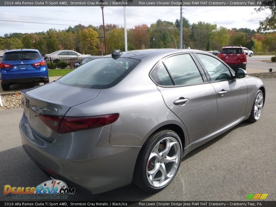 2019 Alfa Romeo Giulia Ti Sport AWD Stromboli Gray Metallic / Black/Ice Photo #9