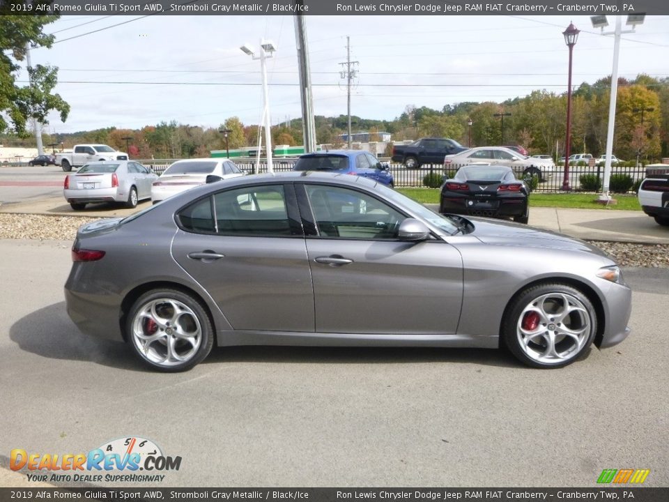 Stromboli Gray Metallic 2019 Alfa Romeo Giulia Ti Sport AWD Photo #10
