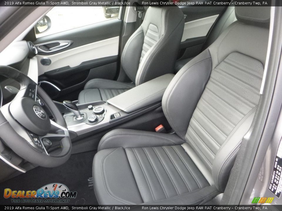 2019 Alfa Romeo Giulia Ti Sport AWD Stromboli Gray Metallic / Black/Ice Photo #22