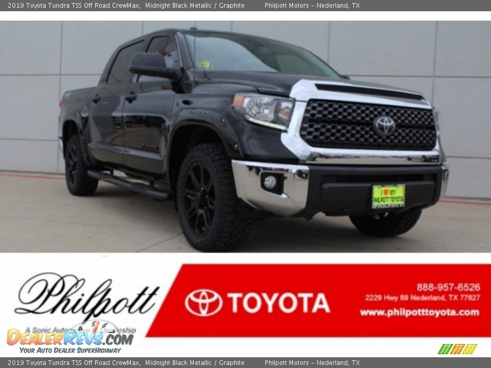 2019 Toyota Tundra TSS Off Road CrewMax Midnight Black Metallic / Graphite Photo #1