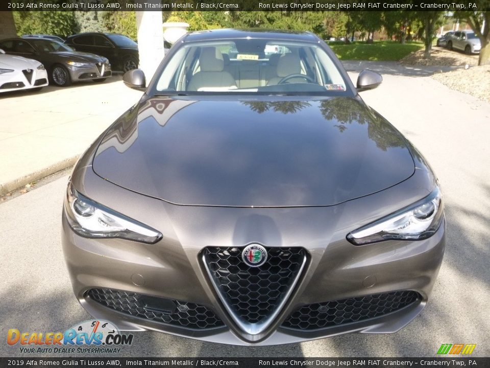 Imola Titanium Metallic 2019 Alfa Romeo Giulia Ti Lusso AWD Photo #13