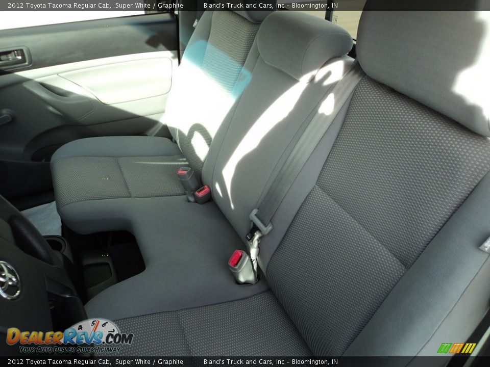2012 Toyota Tacoma Regular Cab Super White / Graphite Photo #7