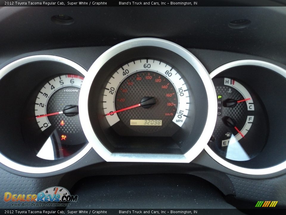 2012 Toyota Tacoma Regular Cab Super White / Graphite Photo #10