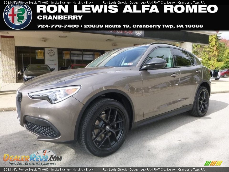 2019 Alfa Romeo Stelvio Ti AWD Imola Titanium Metallic / Black Photo #1