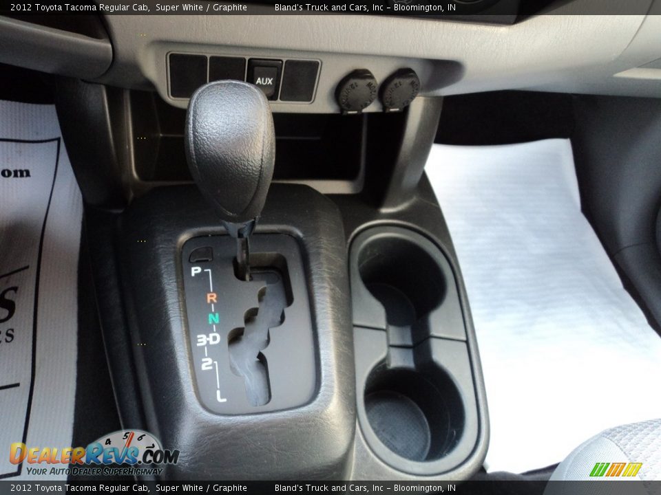 2012 Toyota Tacoma Regular Cab Super White / Graphite Photo #14