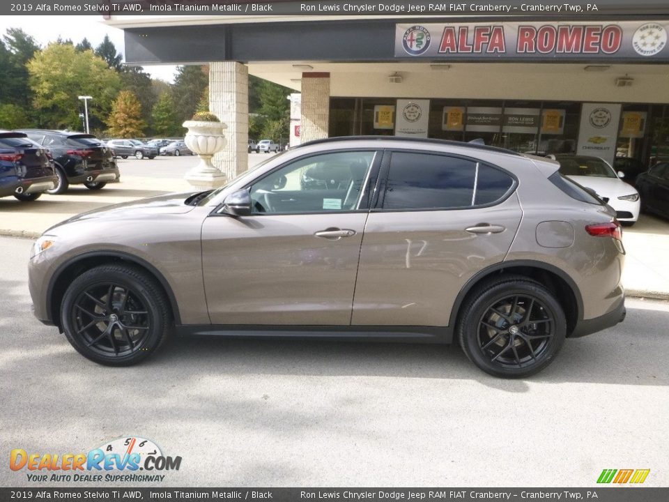 2019 Alfa Romeo Stelvio Ti AWD Imola Titanium Metallic / Black Photo #3