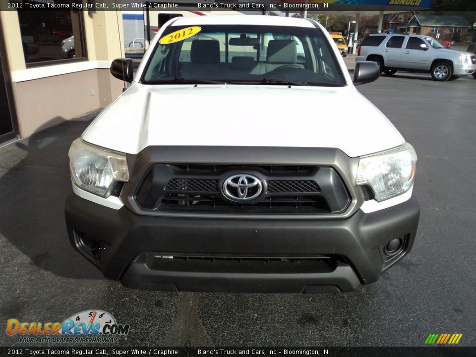 2012 Toyota Tacoma Regular Cab Super White / Graphite Photo #15