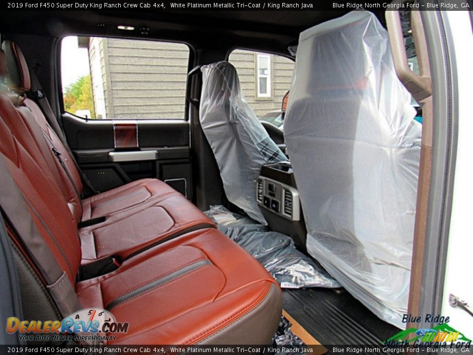 2019 Ford F450 Super Duty King Ranch Crew Cab 4x4 White Platinum Metallic Tri-Coat / King Ranch Java Photo #35