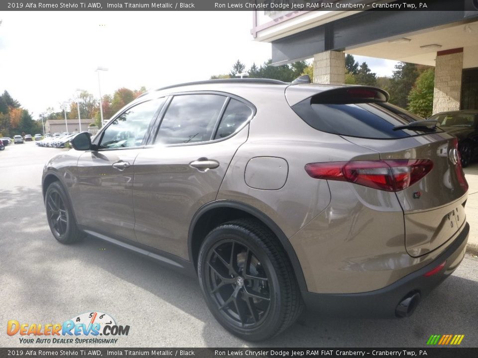 2019 Alfa Romeo Stelvio Ti AWD Imola Titanium Metallic / Black Photo #5