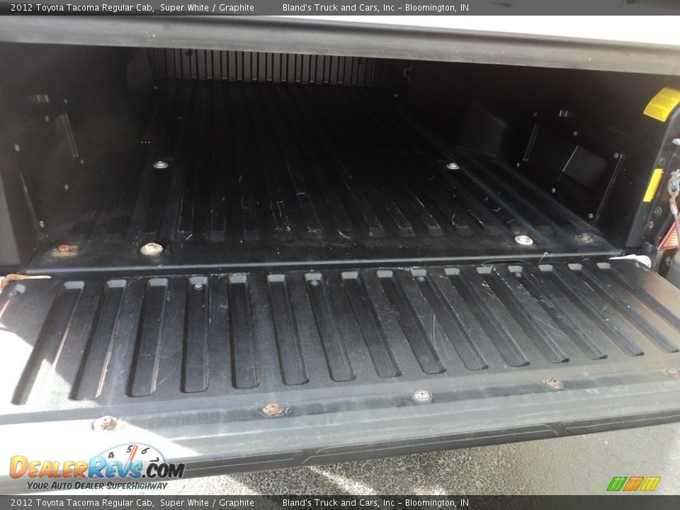 2012 Toyota Tacoma Regular Cab Super White / Graphite Photo #18