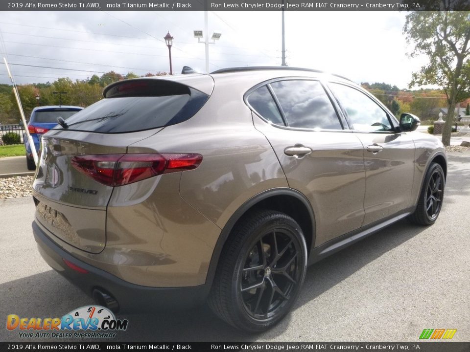 2019 Alfa Romeo Stelvio Ti AWD Imola Titanium Metallic / Black Photo #8