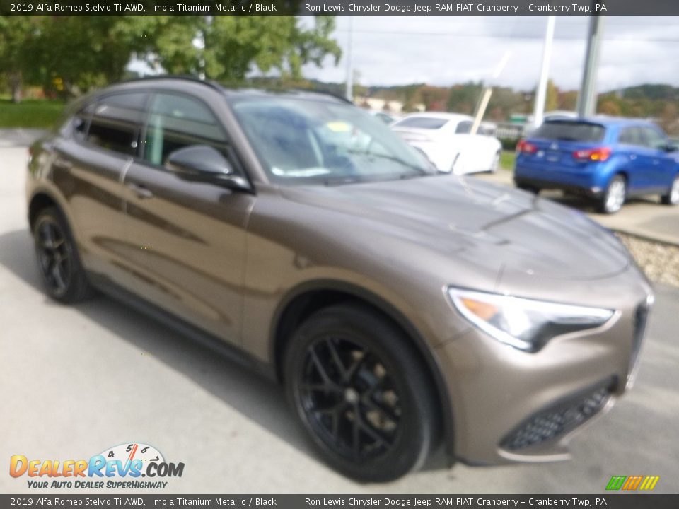 2019 Alfa Romeo Stelvio Ti AWD Imola Titanium Metallic / Black Photo #10