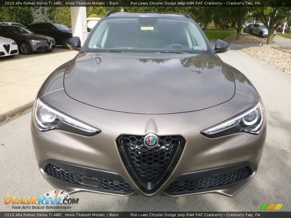Imola Titanium Metallic 2019 Alfa Romeo Stelvio Ti AWD Photo #13