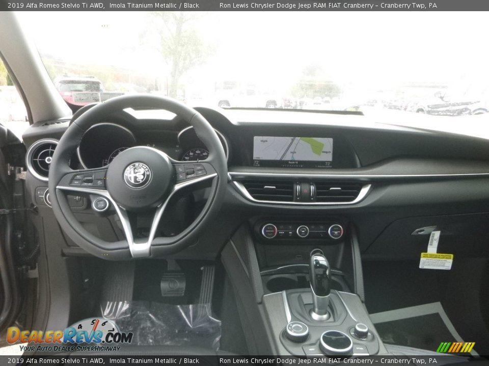 2019 Alfa Romeo Stelvio Ti AWD Imola Titanium Metallic / Black Photo #19