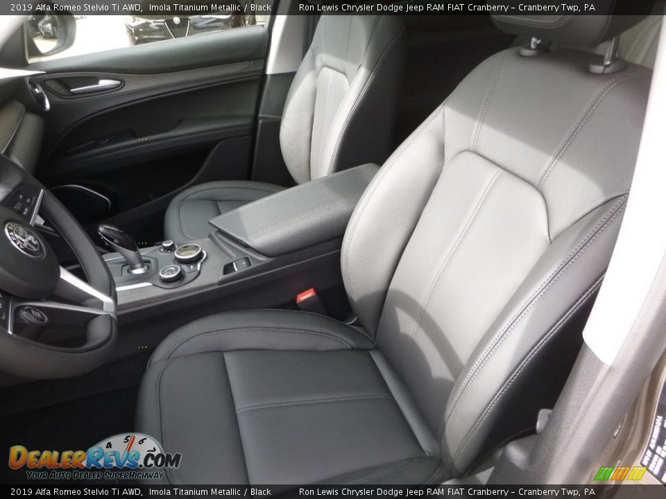 2019 Alfa Romeo Stelvio Ti AWD Imola Titanium Metallic / Black Photo #21