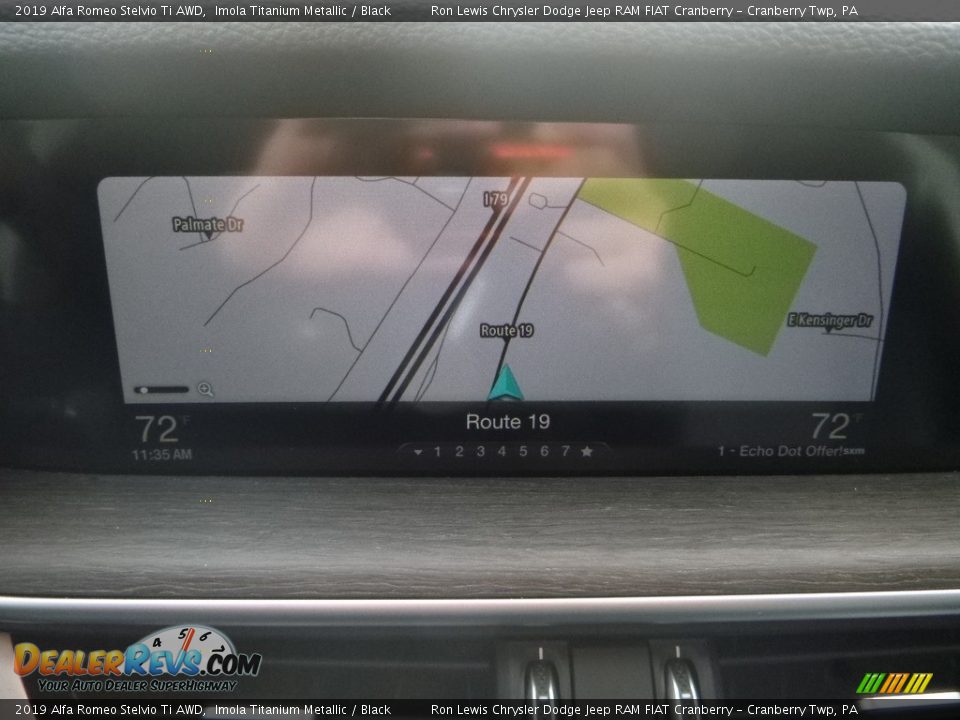 2019 Alfa Romeo Stelvio Ti AWD Imola Titanium Metallic / Black Photo #23