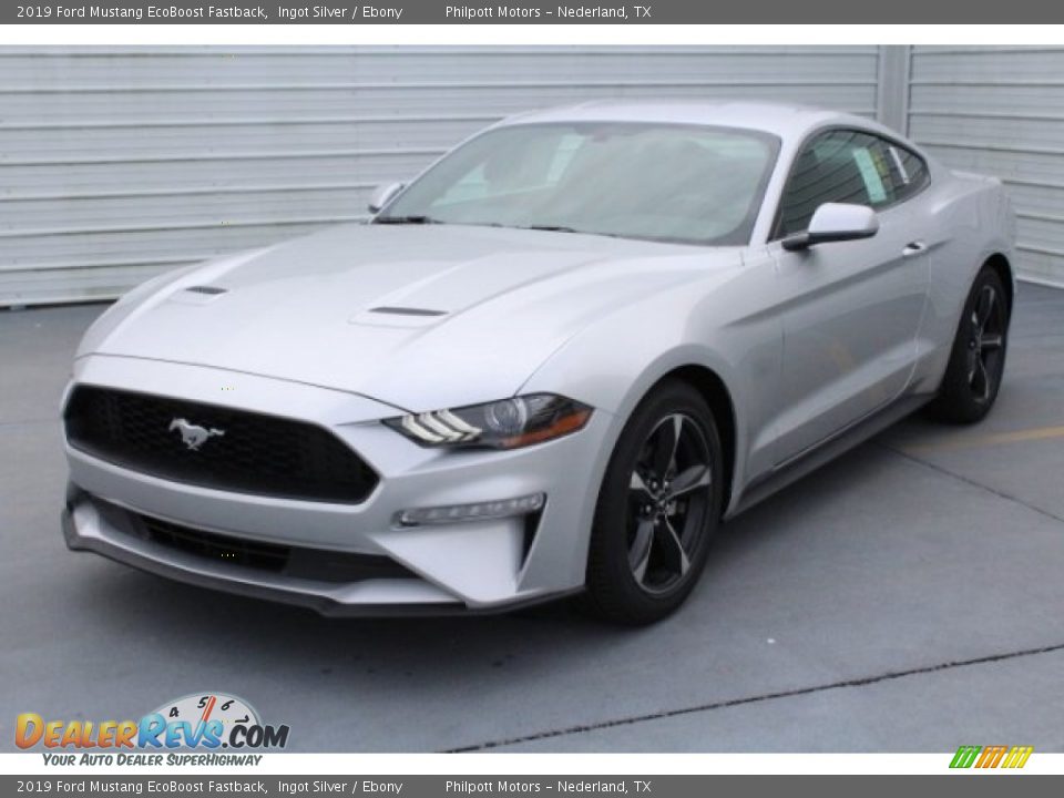 2019 Ford Mustang EcoBoost Fastback Ingot Silver / Ebony Photo #3
