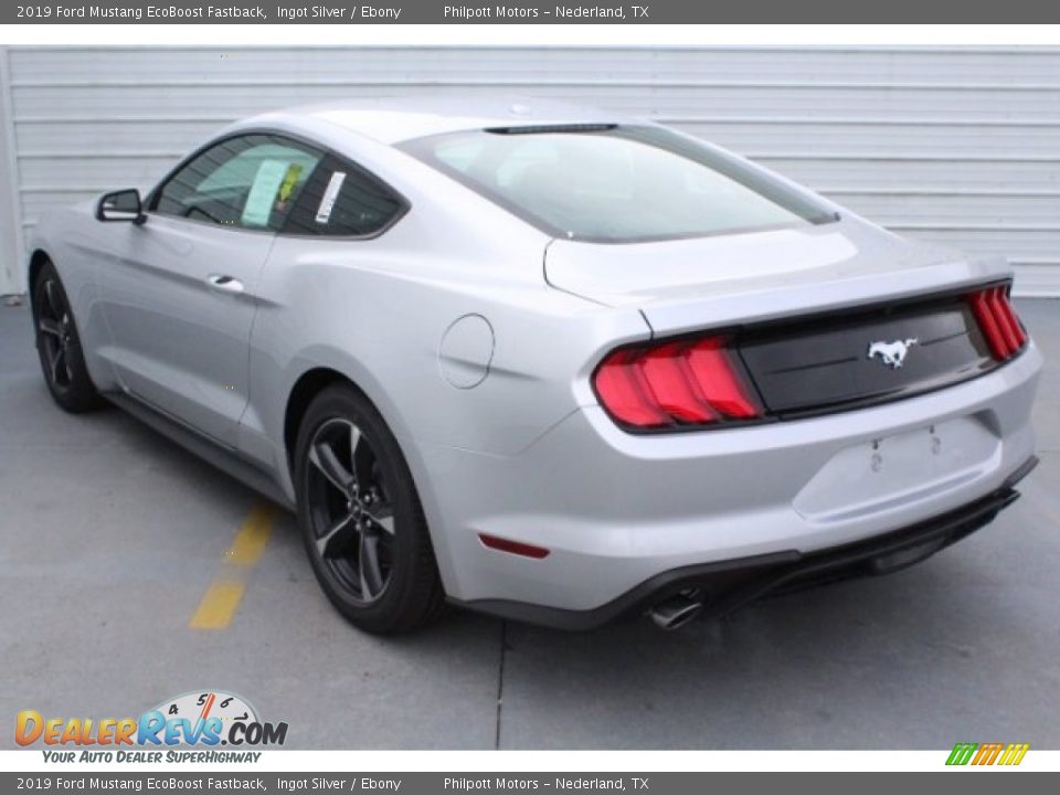 2019 Ford Mustang EcoBoost Fastback Ingot Silver / Ebony Photo #7