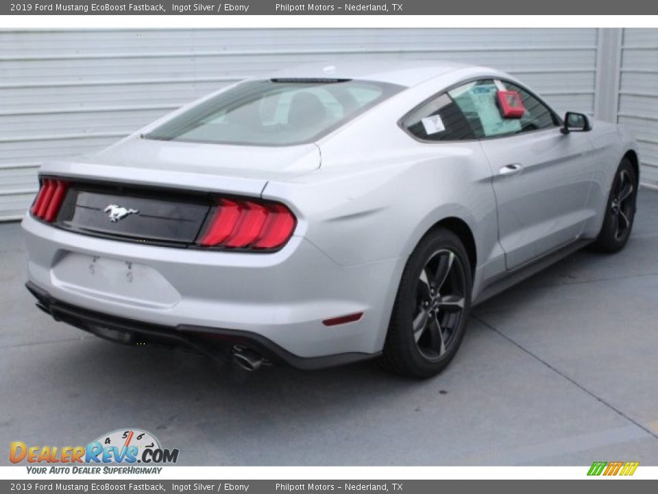 2019 Ford Mustang EcoBoost Fastback Ingot Silver / Ebony Photo #9