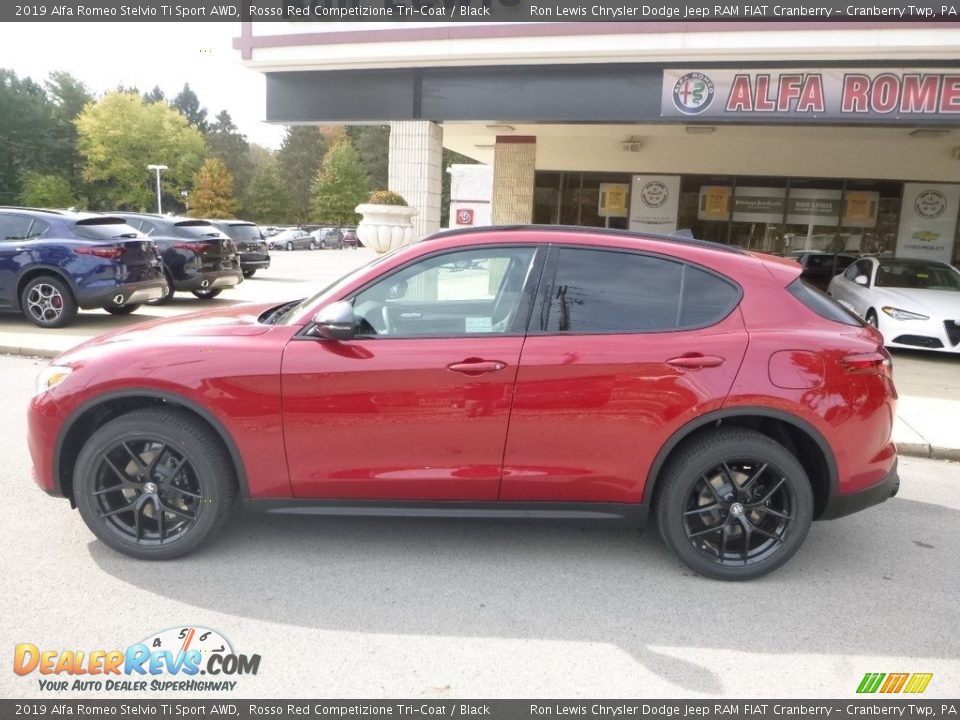 Rosso Red Competizione Tri-Coat 2019 Alfa Romeo Stelvio Ti Sport AWD Photo #3