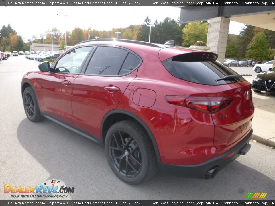 2019 Alfa Romeo Stelvio Ti Sport AWD Rosso Red Competizione Tri-Coat / Black Photo #4