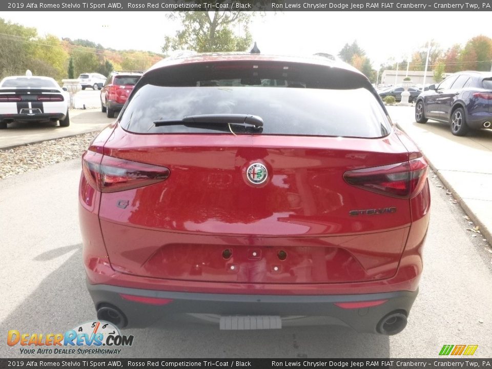 2019 Alfa Romeo Stelvio Ti Sport AWD Rosso Red Competizione Tri-Coat / Black Photo #6