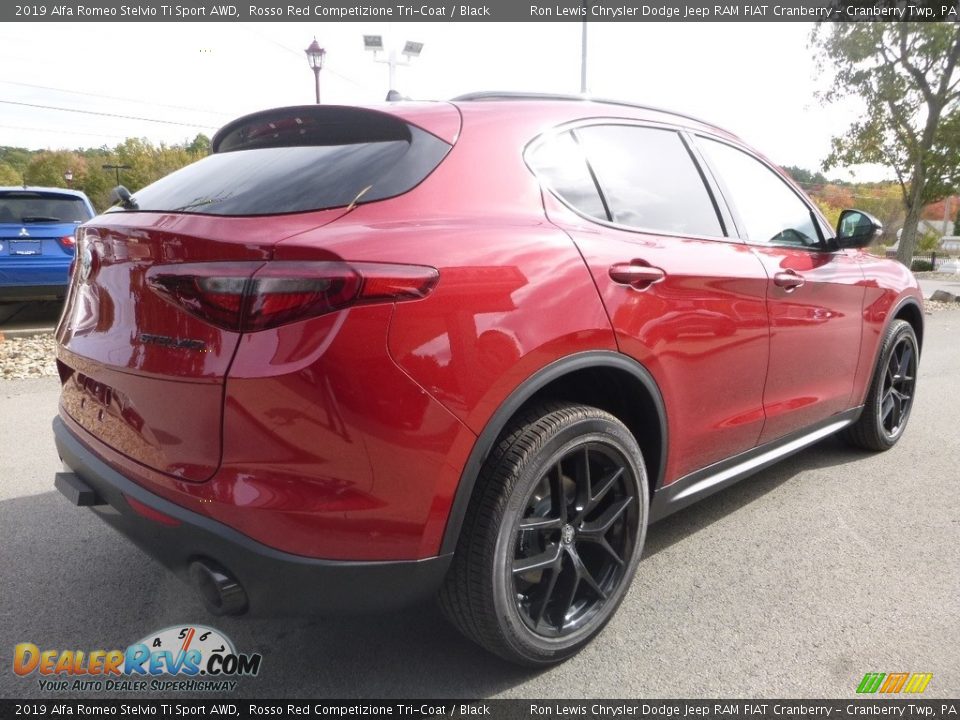 2019 Alfa Romeo Stelvio Ti Sport AWD Rosso Red Competizione Tri-Coat / Black Photo #8