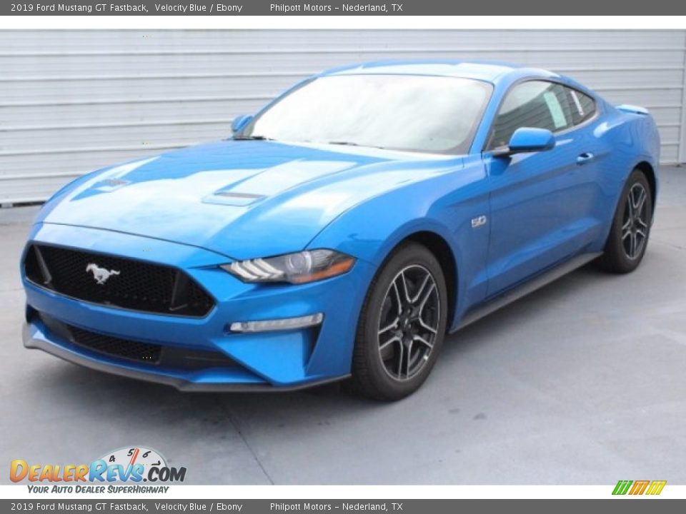 Front 3/4 View of 2019 Ford Mustang GT Fastback Photo #3