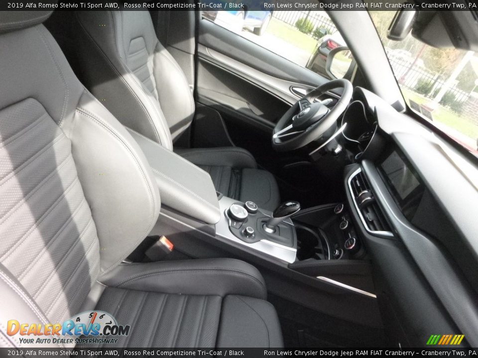 Front Seat of 2019 Alfa Romeo Stelvio Ti Sport AWD Photo #14