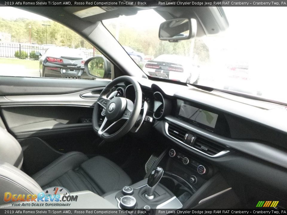 Black Interior - 2019 Alfa Romeo Stelvio Ti Sport AWD Photo #15