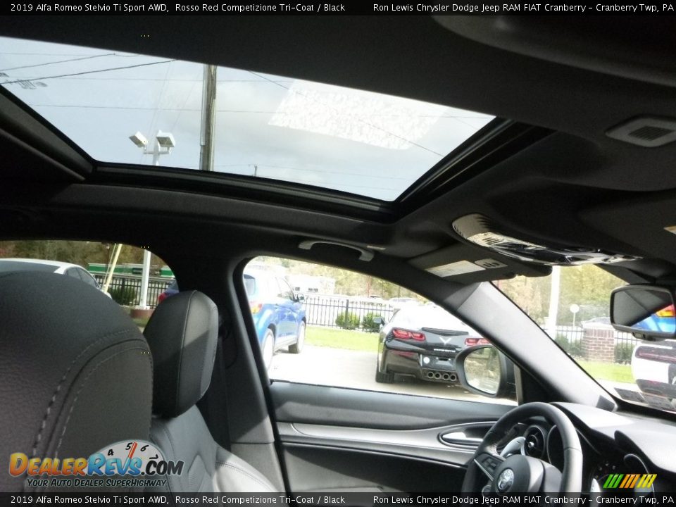 2019 Alfa Romeo Stelvio Ti Sport AWD Rosso Red Competizione Tri-Coat / Black Photo #16