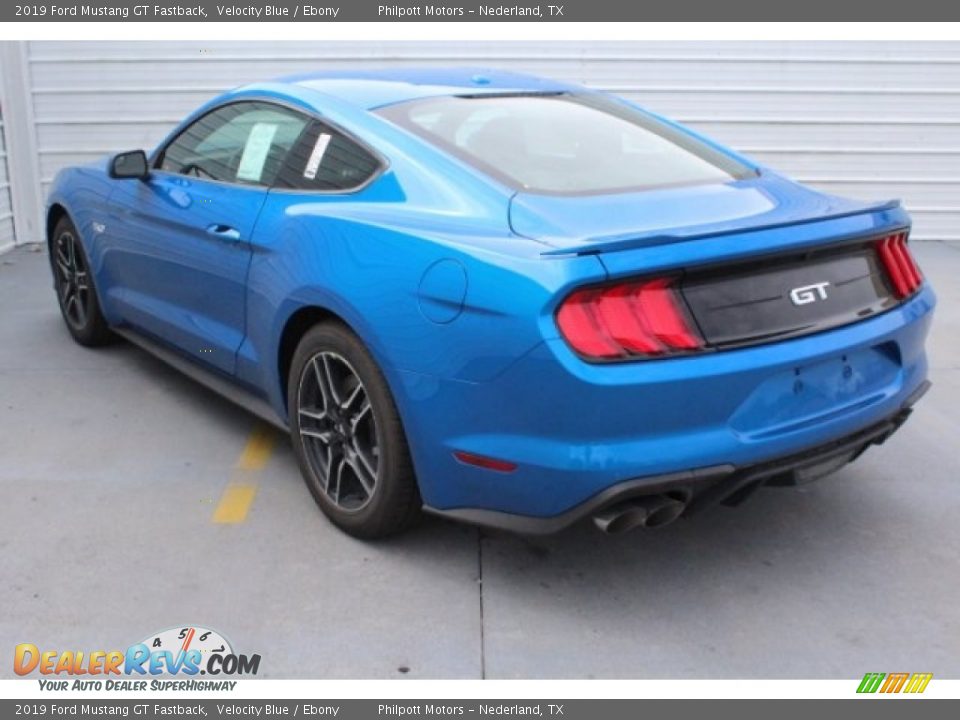 2019 Ford Mustang GT Fastback Velocity Blue / Ebony Photo #7