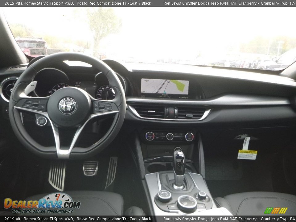 Dashboard of 2019 Alfa Romeo Stelvio Ti Sport AWD Photo #19