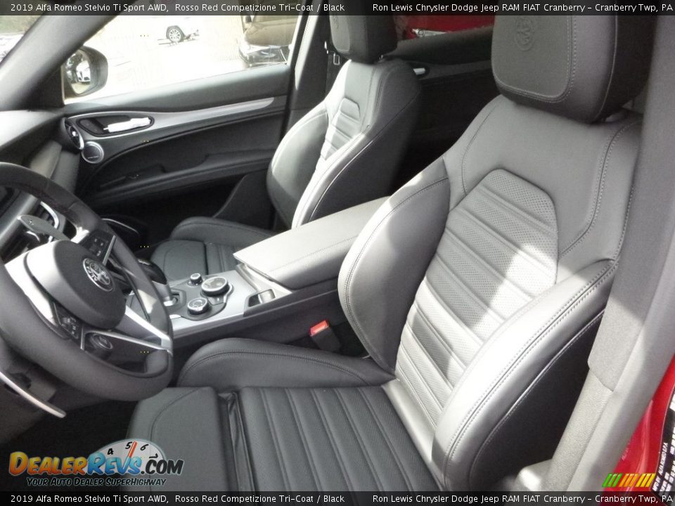 Front Seat of 2019 Alfa Romeo Stelvio Ti Sport AWD Photo #21